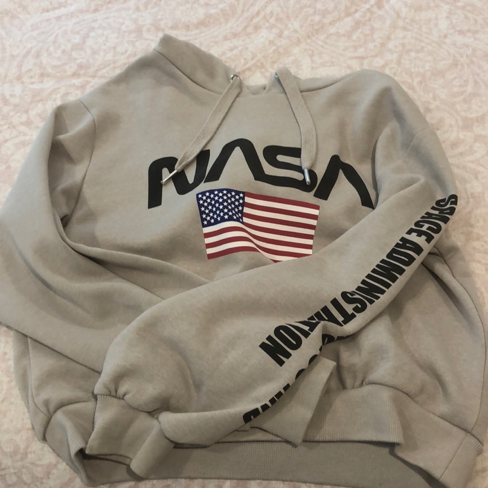 Urban outfitters nasa cropped hoodie